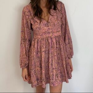 Zara Pink Ruffled Tiered Sundress with Sweetheart Neckline